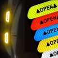 4PCS Car Door Open Reflective Strips Safety Reflective Auto Exterior Interior Reflector. 