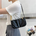 Fashion Soft PU Leather Cloud Bag One-shoulder Handbag Women's Crossbody Bags Armpit Cloud Fold Bag 1Pcs. 