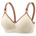 Adjustable Close-fitting Wireless Deep V Bra Shockproof Anti-sagging Brassiere for Women Thin Gathered Breasts Push Up Underwear Girls Ladies. 