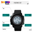 【ZIME】SKMEI 1571 Men's Casual Innovation Display Switching Watch Dual Time Date Hourly Chime Timed Reminder 50m Waterproof LED Backlight. 