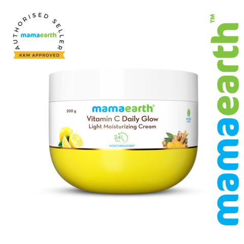 Mamaearth Vitamin C Daily Glow Light Moisturizing Cream 200g SAB (FROM MALAYSIA)