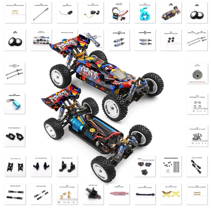 Parts For Rc Car Wltoys 124007 1/12 Rc Car Spare Parts Complete Set Car Shock Absorber ...