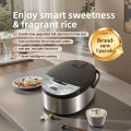 1.8L Multi-Function Electric Rice Cooker – Non-Stick Inner Pot with Steamer Rack | No Plastic Contact | Automatic Cooking & Keep Warm. 