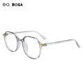 OQ BOGA 7 Colors Unisex Anti Blue Light Radiation Computer Glasses Women Men Eye Protection Fashion Plastic Polygon Frame Eyewear. 