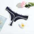 Solid Color Fashion Underwear Soft Cotton Women's Thongs. 