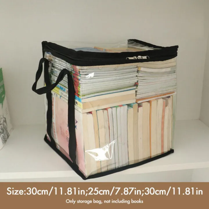 Zippered%20PVC%20Book%20Bag%20Multi-Purpose%20Waterproof%20Transparent%20Storage%20Bag%20Stackable%20Handbag%20Organizer%20for%20Collection%20Storage%20Home%20Organization%20Office%20Filing%20Closet%20Sorting%20Students/Professionals%20-%20Image%209