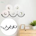 Iron Toilet Roll Paper Holder Basket Wall Mounted or Standing Rack Stand Organizer 6 Rolls. 
