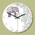 Portable Acrylic Wall Clock Silent Non Ticking  Operated Round Clock. 