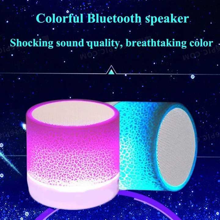Bluetooth Speaker Mini Wireless Loudspeaker Crack LED TF Card USB ...