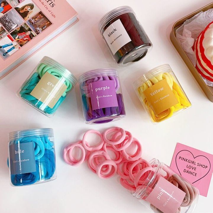 ๐ฑ๐ฌ๐ฃ๐๐ฆ / ๐๐ข๐ซ ใKorean Style Colorful Hair Ties Seamless Elastic Rubber ...