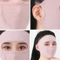 Sunscreen Mask Summer Ice Silk Anti-UV Outdoor Sports Cycling Bike Motorcycle Scarf Breathable Thin Women Half Face Cover Sunlight Mall. 