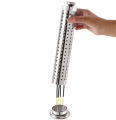 Stainless Steel Round Sturdy Incense Stick Holder Polished Stainless Steel 2 Inch Diameter. 