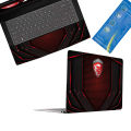 MSI Design 3 in 1 Reeshine Laptop Skin  With Matt laminate For 15.6 Inch laptop ( Back Sticker , Key Wrist Sticker, Keyboard  Skin). 