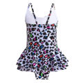 Girls Cotton Fish Scale Swimsuit Summer One-piece Suspender Swimwear For 4-9 Years Old Girls Cotton. 