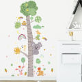 Cartoon Animal Trees Height Measure Wall Stickers for Kids Rooms Baby Room Decoration Meter Child Growth Chart Wallpaper Nursery Children's Room Bedroom Porch Kindergarten Classroom Decoration Wall Sticker Mural Wall Decal. 