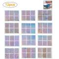 MTSSII 12 Pcs/Set Hollow Nail Sticker Stylish Self-adhesive Manicure Sticker Nail Art Accessory. 
