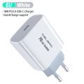For Apple 18W Usb C Power Adapter 18W QC PD 3.0 Charger USB Type C Plug for IPhone 12 Pro Max Homepod mini Xiaomi Fast Charging. 