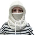 New Warm Integrated Scarf Mask Hat Windproof Polar Fleece Pullover Cap Coldproof Hooded Hat Autumn and Winter. 