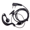 2 Pin Walkie-Talkie Headset Wired Two Way Ham Radio Earpiece Earphone For Baofeng BF-888S UV5R Walkie Talkie 992 Earwear. 