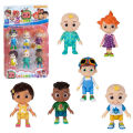 6 Pcs Cocomelon Official Friends & Family Figure Pack - 3 Inch Character Toys - Cake Topper by ZinZen. 