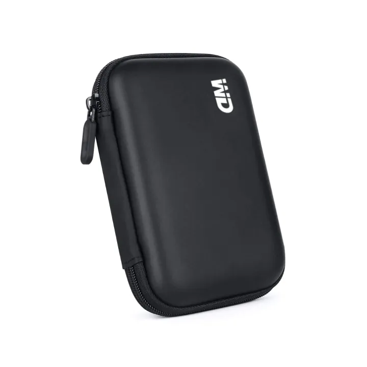 WD 2.5" HDD and SSD Carrying Case - Dual Protection, Black Silicon Hard Disk Pouch HDD Pouch External Hard Disk Pouch