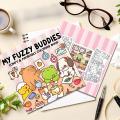 My Fuzzy Buddies Coloring Book For Adults And Teens Featuring Cute Animal Life Stories Plush Friends Coloring Book. 