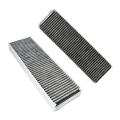 2 Piece for Pure Puakf Activated Carbon Range Hood Filter Self Replacement Kit Parts Gray-White Composite Materials. 