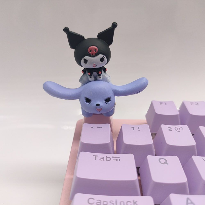 Cute%20Sanrio%20Kuromi%20Melody%20Transparent%20Keycap%20Creative%20Single%20Personality%203D%20DIY%20Customized%20Mechanical%20Keyboard%20Esc%20Keycap%20-%20Image%203
