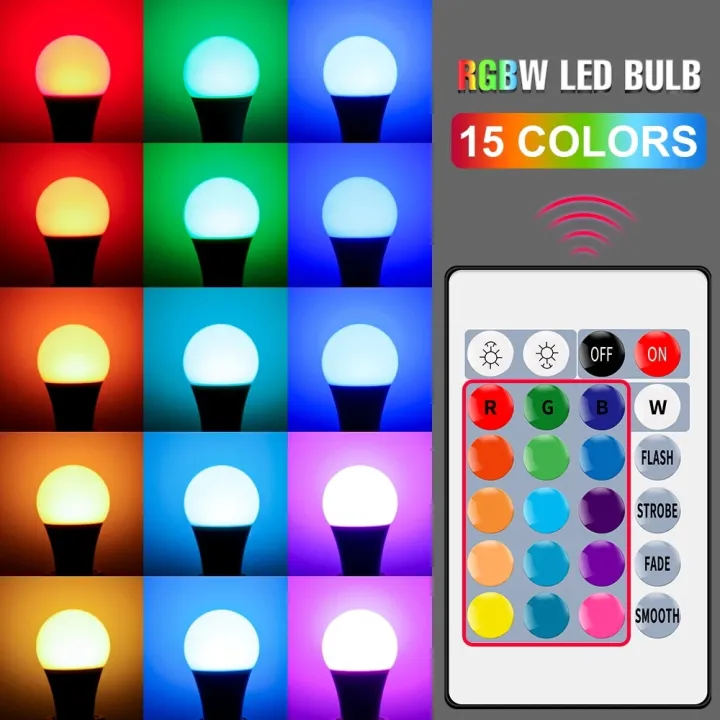 RGB%20LED%20Light%20bulb%20with%20remote%20control%2016%20color%20B27%20-%20Image%206