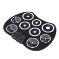 Roll Up Electric Drum Set Portable Lightweight 9 Pads Electronic Drum Kit. 