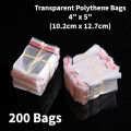 Flyers Transparent Wholesale Price Self Sealing Bags Bundle of 200 Flyers OPP Clear Transparent 4 X 5 inches Polythene Bags Plastic Bags Self Adhesive Cookie Packing Materials Candy Darz Flyers Packaging Jewelry Gift Packing Cellophane Bag. 