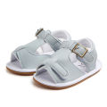 Kidlove 1 Pair Of Baby Boys Artificial Pu Sandals  Shoes Rubber Non-slip Soft Sole Adjustable Buckle Toddler Shoes Casual Walking Shoes color. 