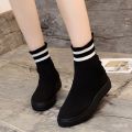 Summer New Stretch Sock Shoes Women 2019 Breathable Socks Boots Trendy Shoes Super Popular Casual High-Top Sports Net Red Women's Shoes. 