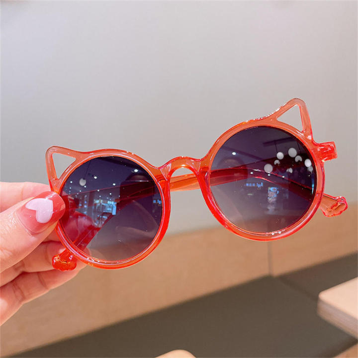 Vintage Style Children Sunglasses Comfort Fit Cute Design UV Protection  Ears Glasses Kids Eyewear for Outdoor Play Beach Trip UV Safety Toddler Eye Care Gift Idea