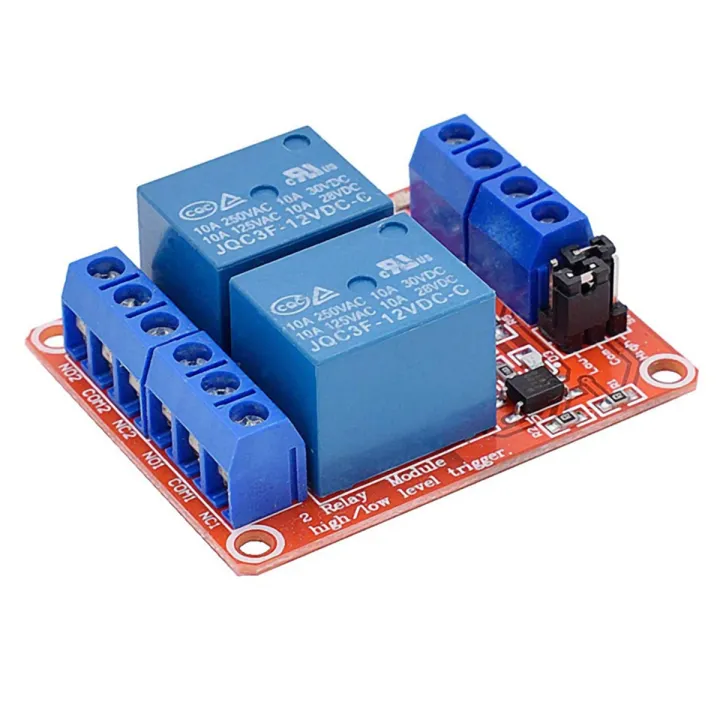 6Pcs%205V%202%20Channel%20Relay%20Module%20High%20and%20Low%20Level%20Trigger%20Relay%20Control%20with%20Optocoupler%20Two%20Way%20Relays%20-%20Image%205