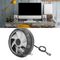 Computer CPU Cooling Fan Quiet Better Heat Dissipation Seamless Fit Horizontal Fluid Design High Air Volume Hydraulic Bearing Computer CPU Radiator for Office. 