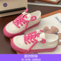 Summer Thin White Shoes for Women2023New Canvas Shoes Breathable Shoes Niche Half Slippers Slip-on Sloth Sneakers. 