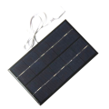 2W 5V Solar Panel USB Battery Charger Waterproof Polysilicon Solar Charger for Mobile Phone Power Bank. 