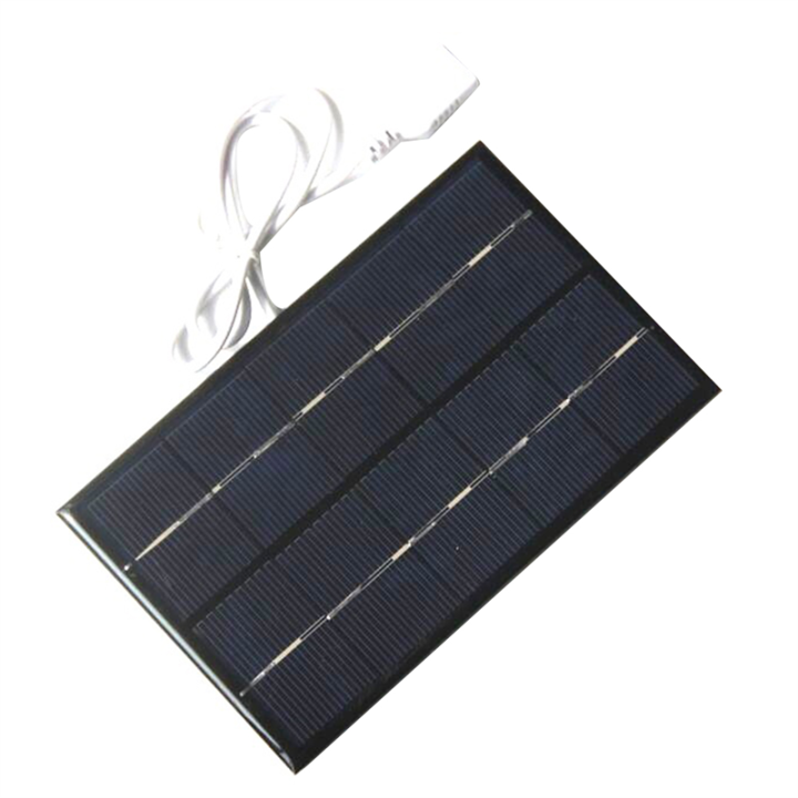 2W 5V Solar Panel USB Battery Charger Waterproof Polysilicon Solar Charger for Mobile Phone Power Bank