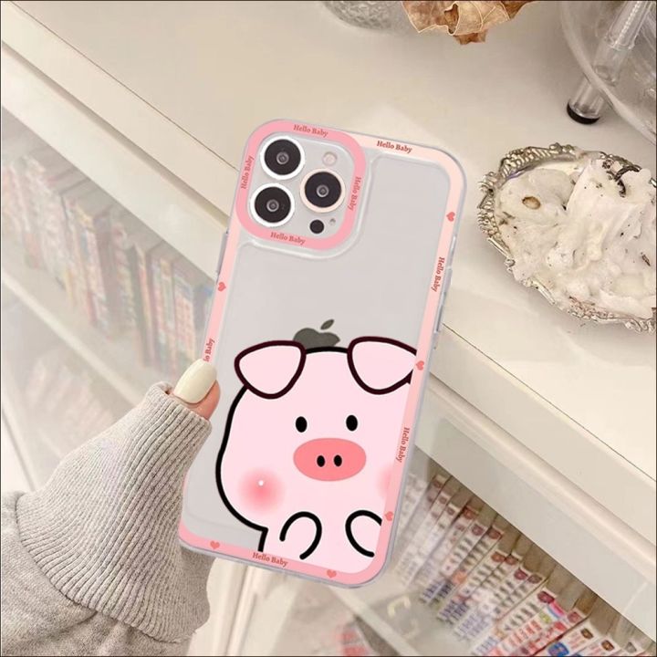 Cute%20Pink%20Pig%20Cartoon%20Phone%20Case%20For%20iPhone%2013%2014%20Pro%20Max%20XS%20XR%2012%2011%20Pro%2013%20Mini%206%207%208%20Plus%20Soft%20Clear%20Back%20Cover%20-%20Image%203