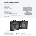 Fantech luminous C30 webcam [ 2K QULITY ] web camera web cam. 