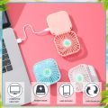 Portable Small Holding Fan Foldable Hanging Fan USB-Rechargeable Mini Handheld Fan. 