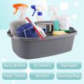 Shower Caddy Tote Organizer Basket with Handle for Bathroom,Dark Gray. 