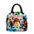 Children's Roblox Roblox Lunch Bag Primary School Students Lunch Box Bag Diy Ice Bag Pencil case Birthday Gift for Girls Kids. 