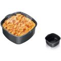 Air Fryer Non-Stick Baking Pan for Philips Airfryer,Power Airfryer,Silicone Oven Mitts Air Fryer Accessories 7Inch. 
