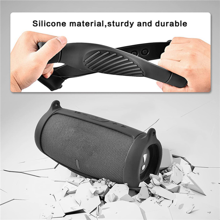 2X%20Silicone%20Case%20Cover%20for%20Jbl%20Charge%205%20Bluetooth%20Speaker,%20Travel%20Carrying%20Protective%20with%20Shoulder%20Strap%20and%20Carabiner%20-%20Image%206