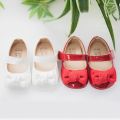 KIDSUN Baby Cute Bow Princess Shoes Solid Colour Soft Bottom First Toddler Shoes 0-18 Months Newborn Baby Shoes Girl. 