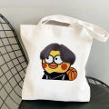 Chicken You Are So Beautiful Canvas Bag Personalized Patterns You Play Basketball like Cai Xukun Shoulder Bag Student Book Portable. 
