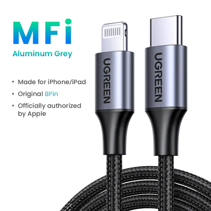 UGREEN%20USB%20C%20to%20Lightning%20Cable%20Nylon%20Braid%20MFi%20Certificate%20for%20iPhone%2013,12,%2012%20Pro,11%20/iPhone%2011%20Pro%20/XS%20Max%20X%208%2020W%20PD%20Fast%20Charger%20Data%20Cable%20for%20Macbook%20Pro,%20Air,%20iPad%20Pro%202020,2018%20USB%20C%20Cord%20-%20Image%2010