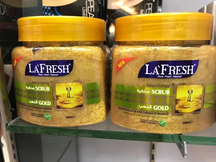 LA%20FRESH%20Face%20&%20Body%20Gold%20Scrub%20lfbg%20With%20Vitamin%20E%20500%20Ml%20for%20Gold%20Facial%20for%20a%20Lighter,%20Softer,%20Healthier-Looking%20Skin%20-%20Image%205